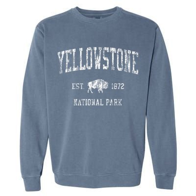 Yellowstone Vintage National Park Sports Garment-Dyed Sweatshirt