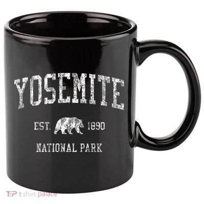 Yosemite Vintage National Park Sports 11oz C Handle Ceramic Mug