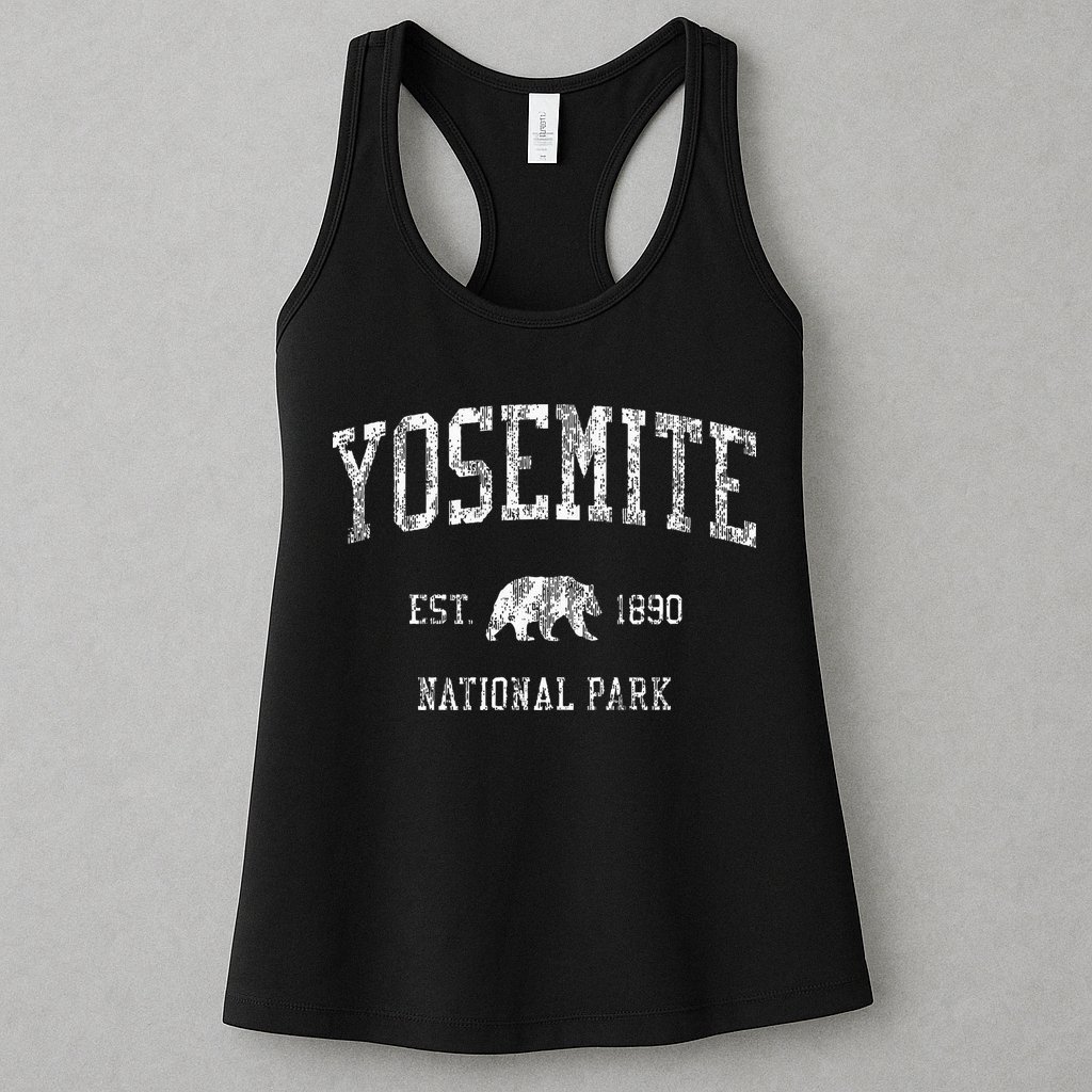 Yosemite Vintage National Park Sports Womens Tank Top