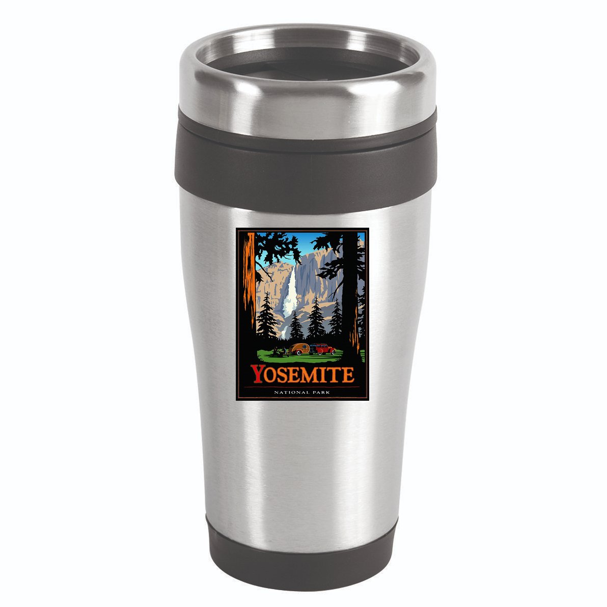 Yosemite Vintage National Park 16oz Travel Tumbler