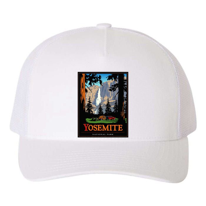 Yosemite Vintage National Park Yupoong Adult 5-Panel Trucker Hat