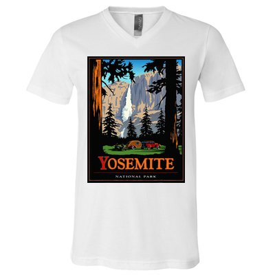 Yosemite Vintage National Park V-Neck T-Shirt