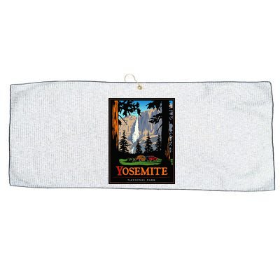 Yosemite Vintage National Park Large Microfiber Waffle Golf Towel