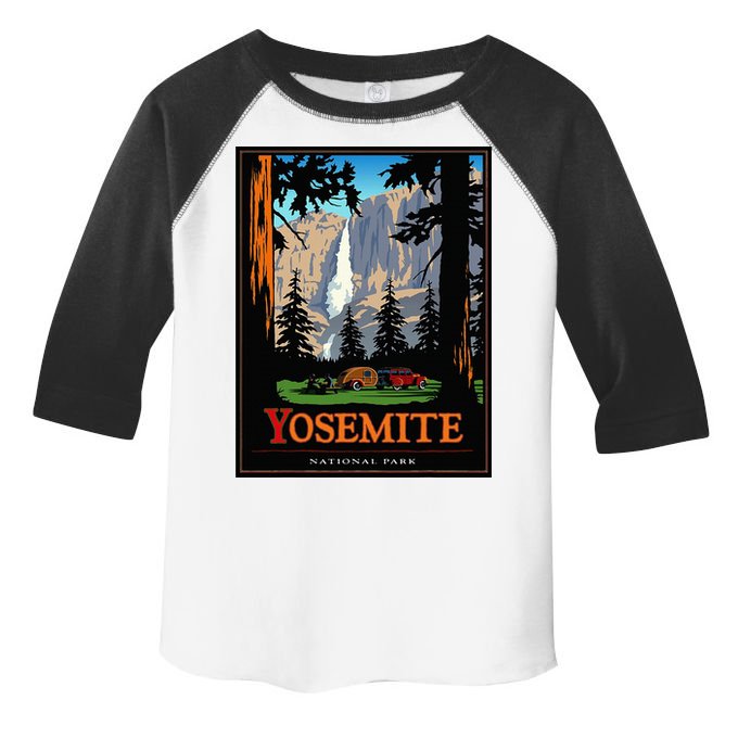 Yosemite Vintage National Park Toddler Fine Jersey T-Shirt