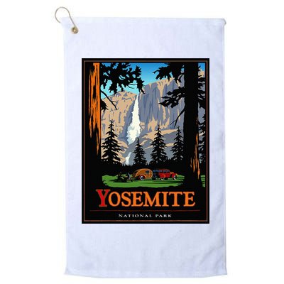 Yosemite Vintage National Park Golf Towel