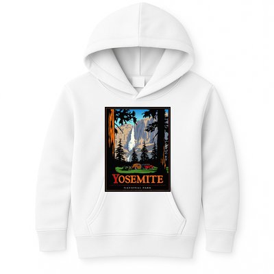 Yosemite Vintage National Park Kids Hoodie