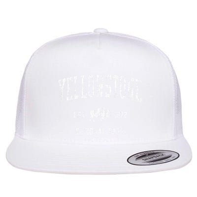 Yellowstone Vintage National Park Sports Design Flatbill Hat