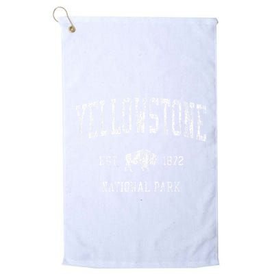 Yellowstone Vintage National Park Sports Design Golf Towel