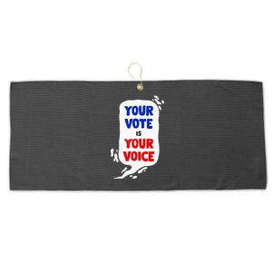 Your Vote Usa President Elections Politics 2024 Large Microfiber Waffle Golf Towel