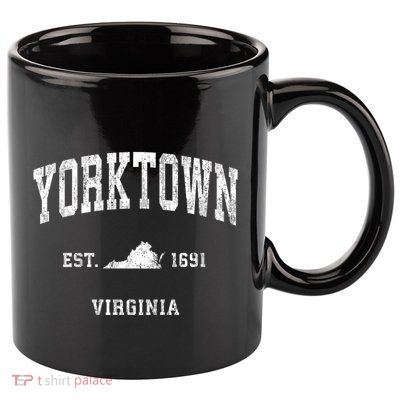 Yorktown Virginia Va Vintage Established Athletic Sports Design 11oz C Handle Ceramic Mug