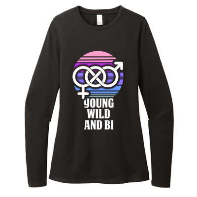 Young Wild And Bi Bisexual Pride Funny Gift Womens CVC Long Sleeve Shirt