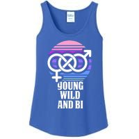 Young Wild And Bi Bisexual Pride Funny Gift Ladies Essential Tank