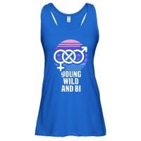 Young Wild And Bi Bisexual Pride Funny Gift Ladies Essential Flowy Tank