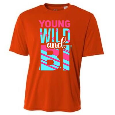 Young Wild And Bi Cute Gift Bisexual Pride Cool Gift Cooling Performance Crew T-Shirt