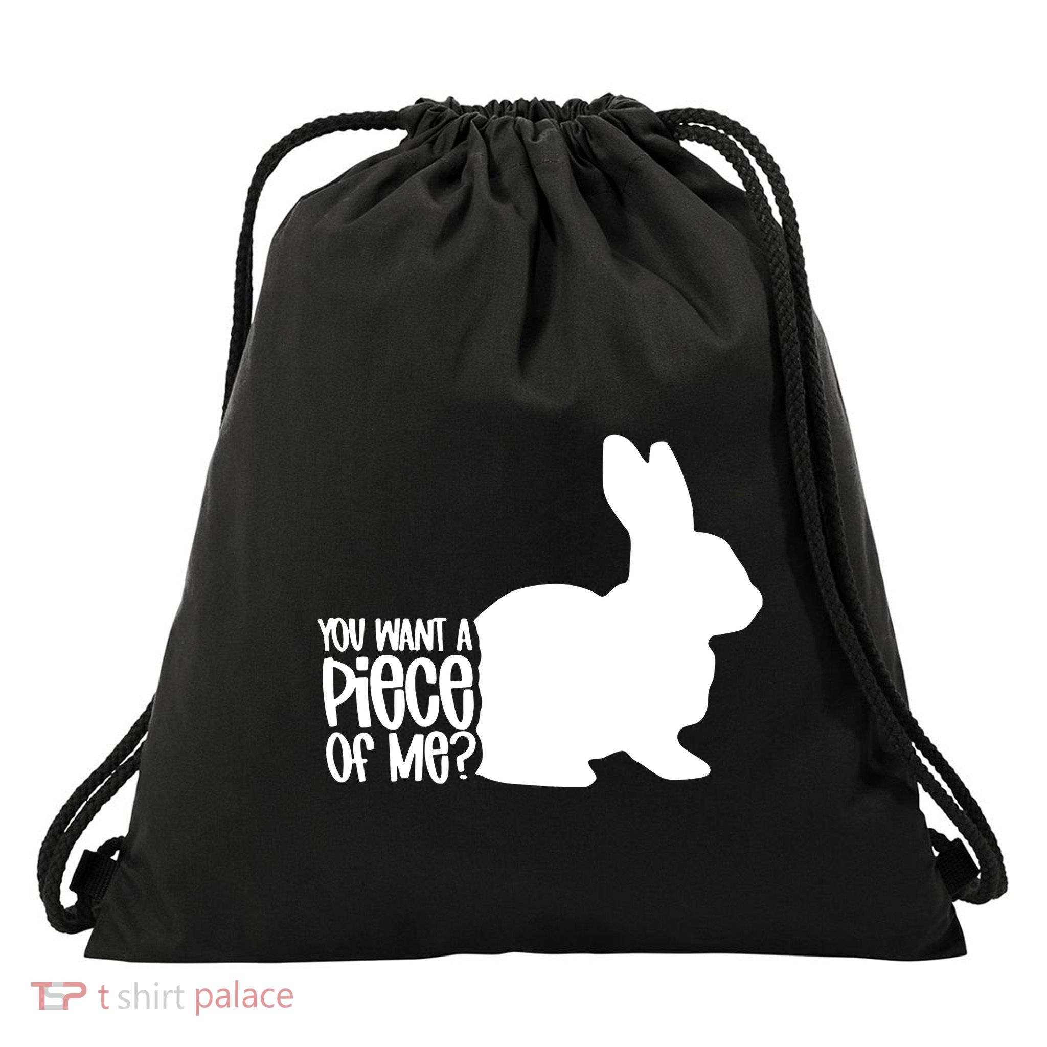 You Want A Piece Of Me Drawstring Bag