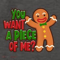 You Want A Piece Of Me Gingerbread Man Christmas Gift Idea Vector Backpack