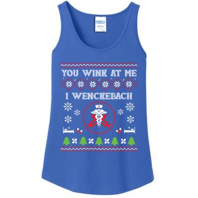 You Wink At Me I Wenckebach Nurse Ugly Sweater Funny Xmas Gift Ladies Essential Tank