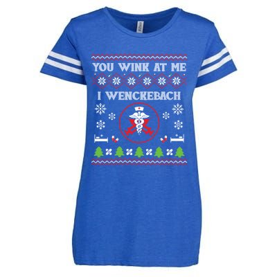 You Wink At Me I Wenckebach Nurse Ugly Sweater Funny Xmas Gift Enza Ladies Jersey Football T-Shirt