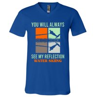 You Will Always See My Reflection Water Skiing Athletes Meaningful Gift V-Neck T-Shirt