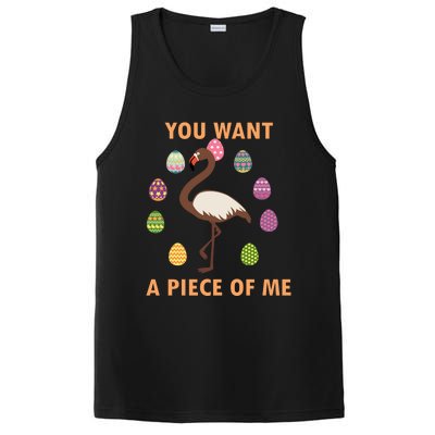 You Want A Piece Of Me Easter Day Cute Flamingo Meaningful Gift PosiCharge Competitor Tank