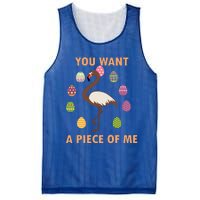 You Want A Piece Of Me Easter Day Cute Flamingo Meaningful Gift Mesh Reversible Basketball Jersey Tank