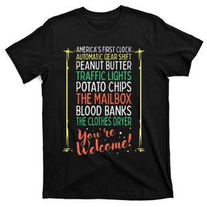 You're Welcome Black History Month Pride African Inventors T-Shirt