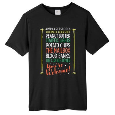 You're Welcome Black History Month Pride African Inventors Tall Fusion ChromaSoft Performance T-Shirt