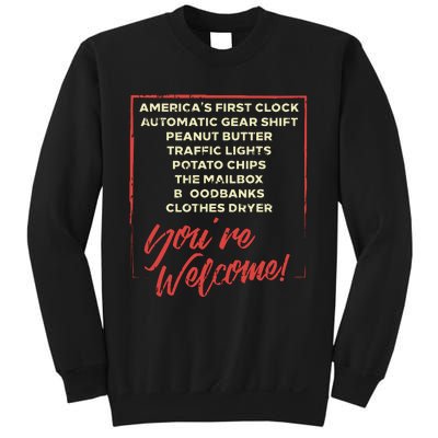 Youre Welcome Black History Month Pride African Inventors Sweatshirt