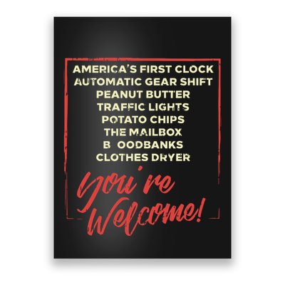 Youre Welcome Black History Month Pride African Inventors Poster