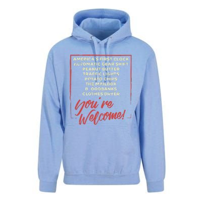 Youre Welcome Black History Month Pride African Inventors Unisex Surf Hoodie