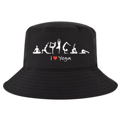 Yoga Workout Cute Funny Graphic Top Tee I Love Yoga Cool Comfort Performance Bucket Hat