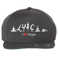 Yoga Workout Cute Funny Graphic Top Tee I Love Yoga Wool Snapback Cap