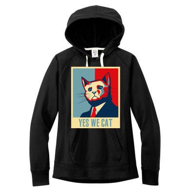 Yes We Cat Funny Cat Lover Pet Owner Women's Fleece Hoodie