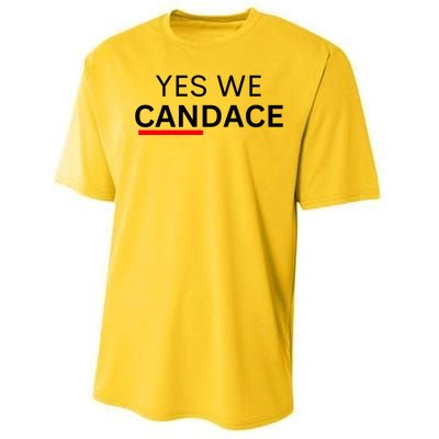 Yes We Candace Pro Candace Owens Performance Sprint T-Shirt