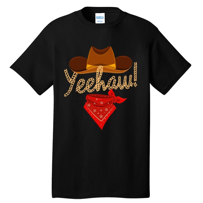 Yeehaw Western Country Howdy Southern Cowboy Yee Haw Vintage Tall T-Shirt