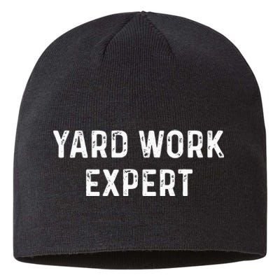 Yard Work Expert Funny Lawn Mower Gift For Dad Mom Etc Sustainable Beanie