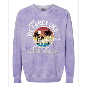 Yeah We Fancy Like A.P.P.L.E.B.E.E.S On A Date Night Country Music Colorblast Crewneck Sweatshirt