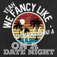 Yeah We Fancy Like A.P.P.L.E.B.E.E.S On A Date Night Country Music 7 Panel Mesh Trucker Snapback Hat