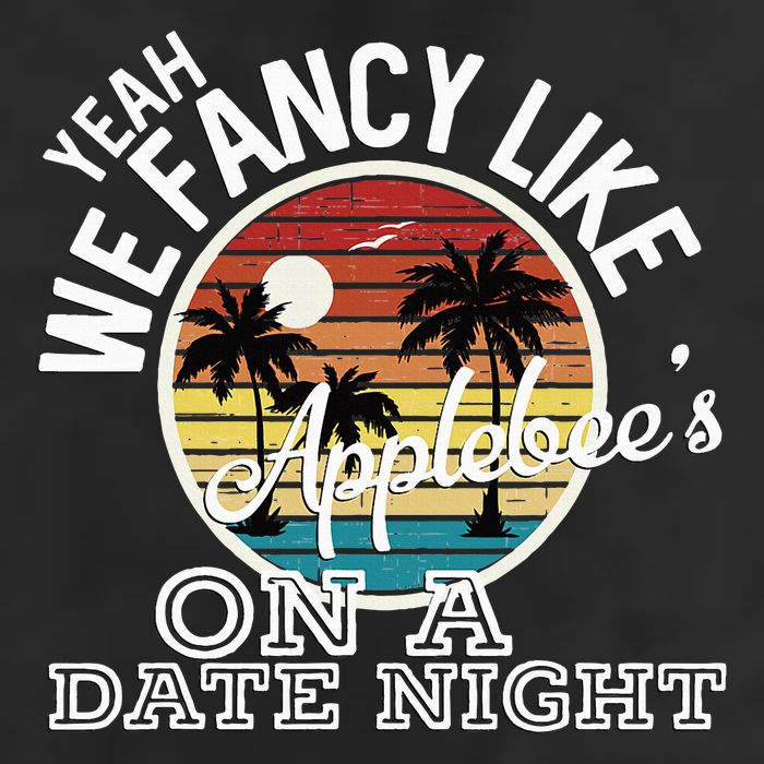 Yeah We Fancy Like A.P.P.L.E.B.E.E.S On A Date Night Country Music 7 Panel Mesh Trucker Snapback Hat