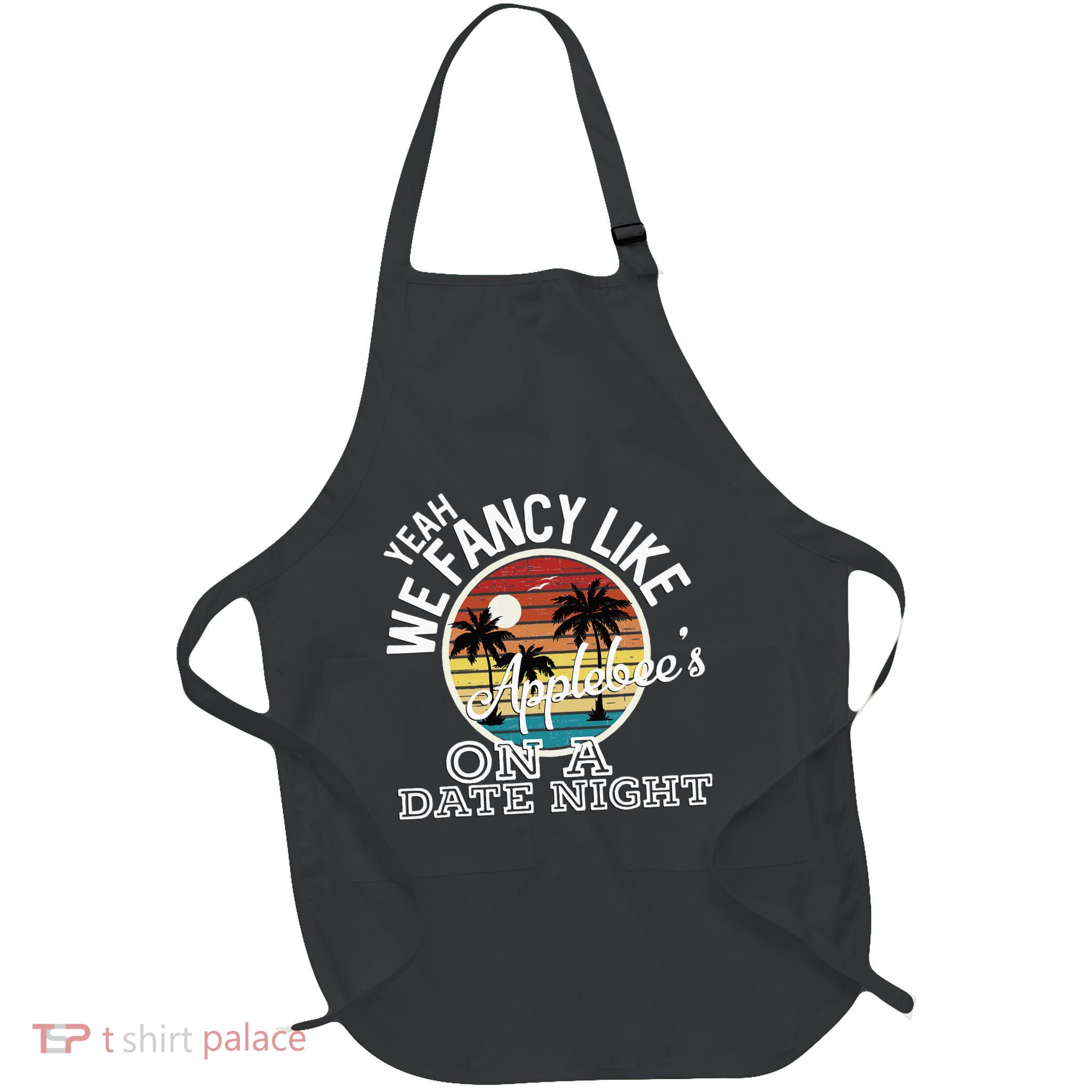 Yeah We Fancy Like A.P.P.L.E.B.E.E.S On A Date Night Country Music Full-Length Apron With Pockets