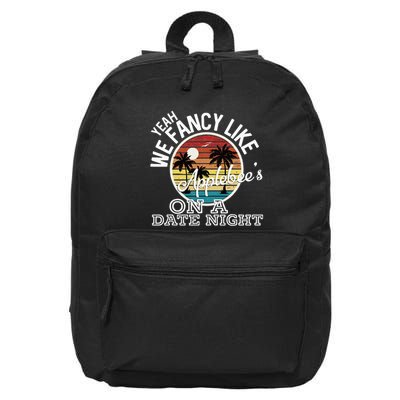Yeah We Fancy Like A.P.P.L.E.B.E.E.S On A Date Night Country Music 16 in Basic Backpack
