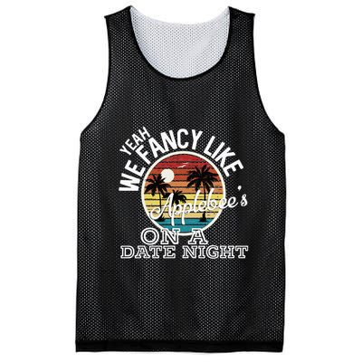 Yeah We Fancy Like A.P.P.L.E.B.E.E.S On A Date Night Country Music Mesh Reversible Basketball Jersey Tank