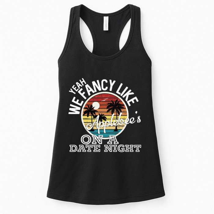 Yeah We Fancy Like A.P.P.L.E.B.E.E.S On A Date Night Country Music Womens Tank Top