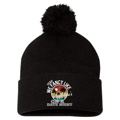 Yeah We Fancy Like A.P.P.L.E.B.E.E.S On A Date Night Country Music Pom Pom 12in Knit Beanie