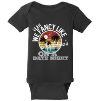 Yeah We Fancy Like A.P.P.L.E.B.E.E.S On A Date Night Country Music Baby Bodysuit