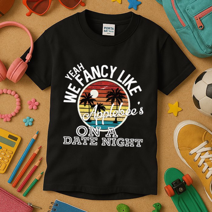 Yeah We Fancy Like A.P.P.L.E.B.E.E.S On A Date Night Country Music Kids T-Shirt