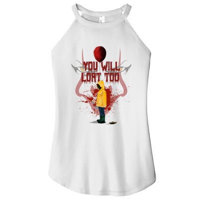 You Will Float Too Horro Clown Halloween Scary Women’s Perfect Tri Rocker Tank