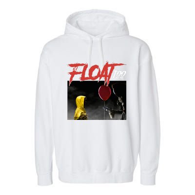 You Will Float Too Movie Scary Halloween Horror Scream Pennywise Garment-Dyed Fleece Hoodie