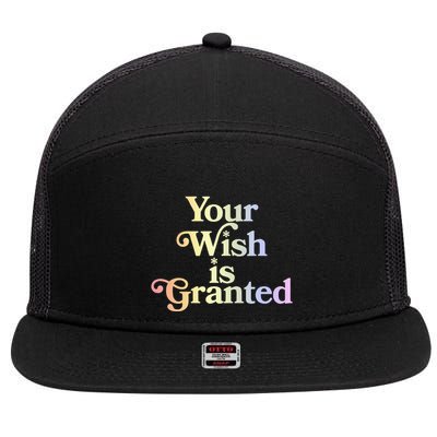 Your Wish Is Granted 7 Panel Mesh Trucker Snapback Hat