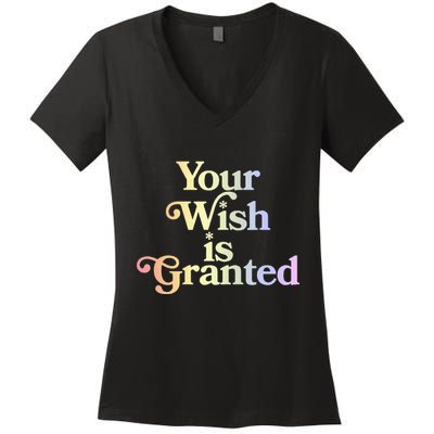 Your Wish Is Granted Women's V-Neck T-Shirt